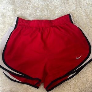 Nike Red Athletic Shorts Lightweight Design